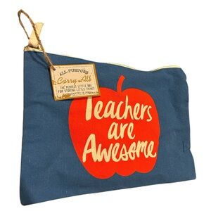 Teachers Are Awesome double sided pouch
